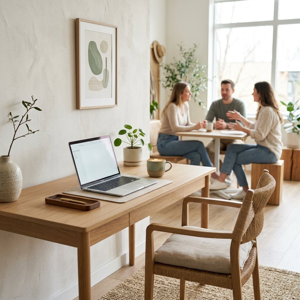 Modern Japandi Workspace